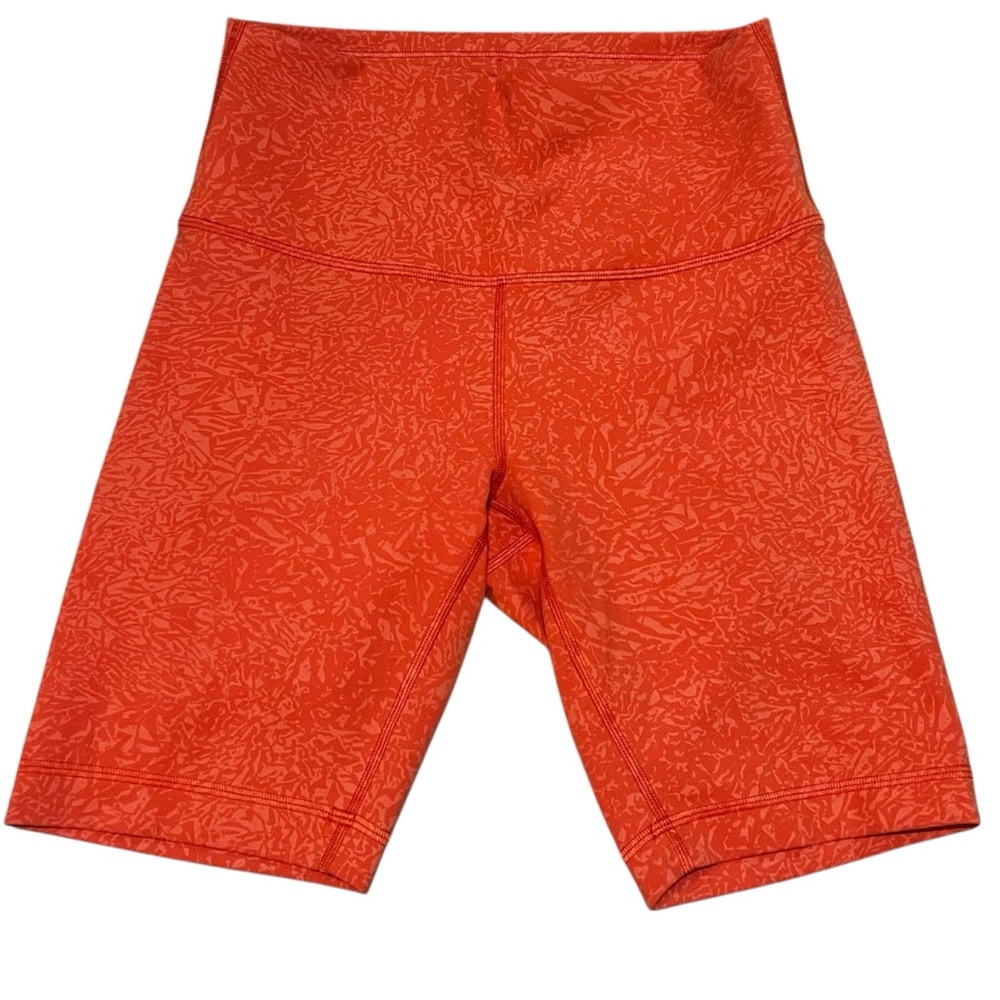 Lululemon athletica Wunder Train 8” High Rise Short Coral Athletic Shorts EUC 6 - Picture 4 of 6